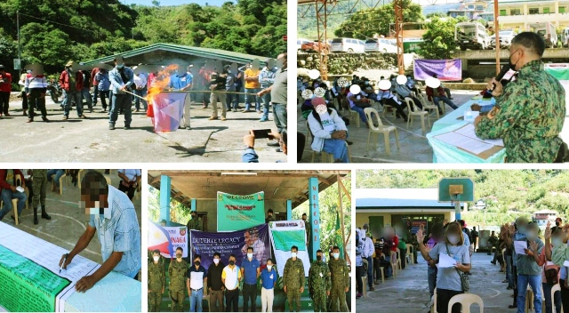 57 UGMO members voluntarily surrender and pledge allegiance to the Government