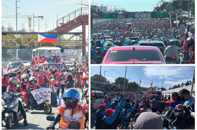 BBM-Sara UniTeam musters a sea of humanity for unity in QC caravan