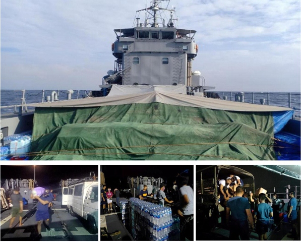 Navy landing crafts now in Siargao Island for relief ops