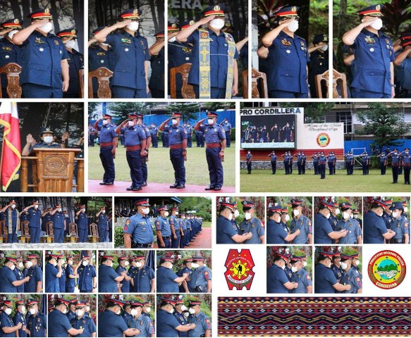 𝗟𝗢𝗢𝗞: Traditional Monday Flag Raising Ceremony at the Masigasig Grandstand, Camp Major Bado Dangwa, La Trinidad, Benguet on June 27, 2022.