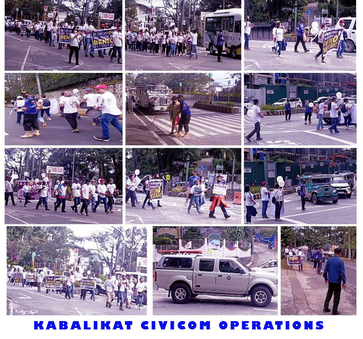 KABALIKAT CIVICOM assisted in crowd control on the parade of BENECO is celebrating its 49th year anniversary.