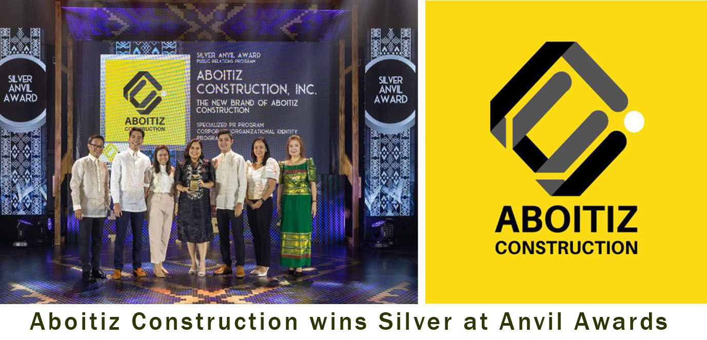 Aboitiz Construction wins Silver at Anvil Awards for its rebranding campaign