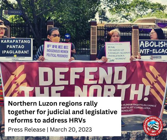 Northern Luzon regions rally together for judicial and legislative reforms to address HRVs