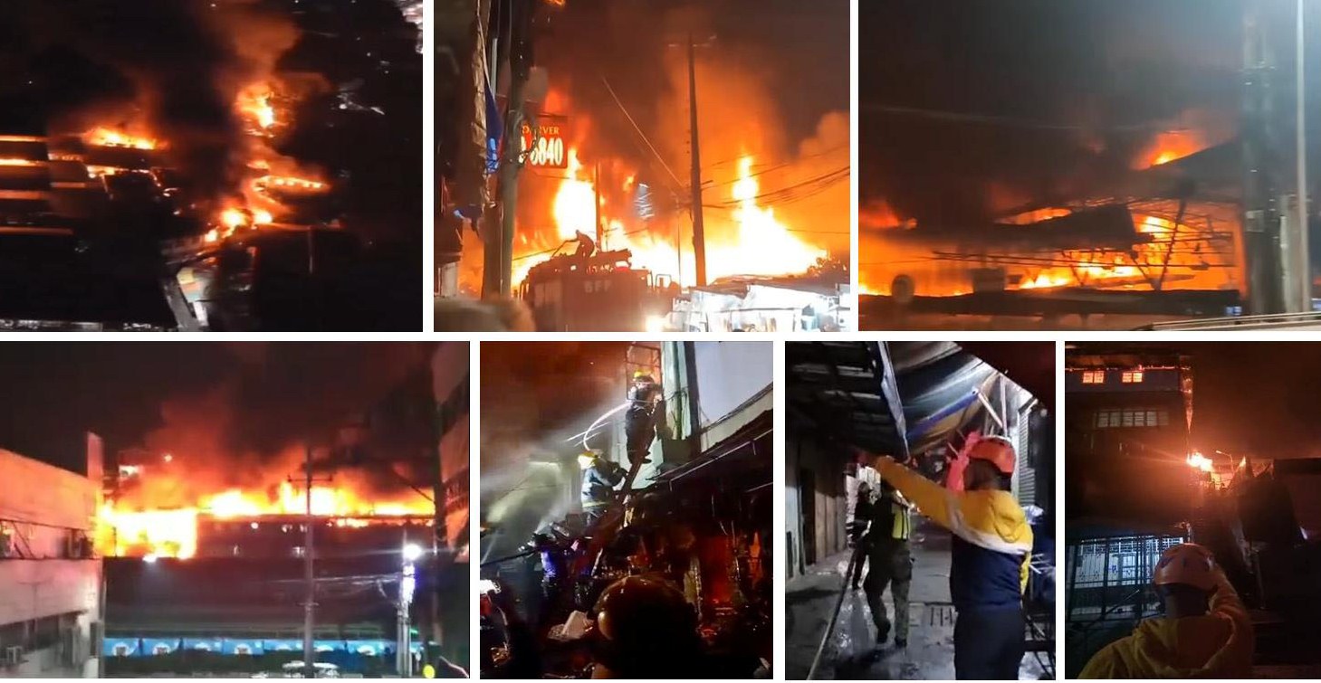 Public market ng Block 3 & 4, natupok, umabot sa 1,700 stalls, at tinatayang P24-M ang naabo dahil sa nagngangalit na sunog