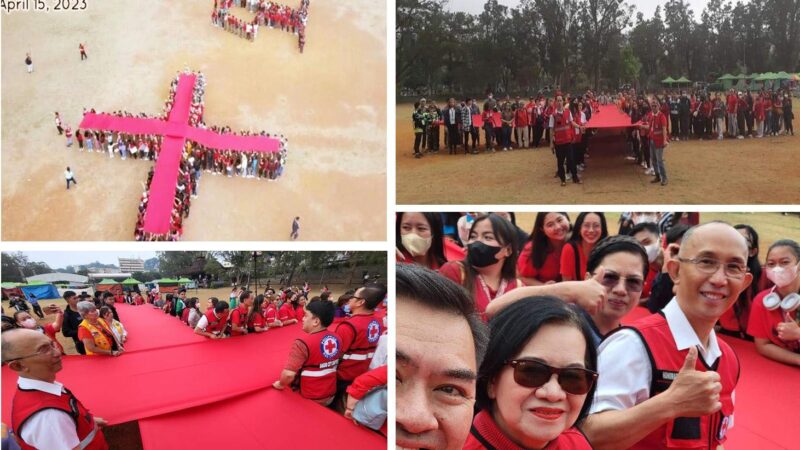 Human Cross Formation highlight in celebration of the 75th anniversary of the Philippine Red Cross