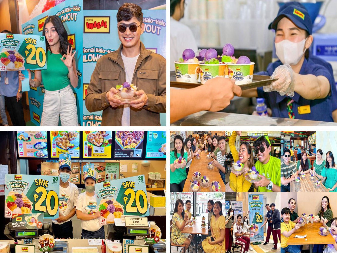 Mang Inasal customers celebrate National Halo-Halo Blowout