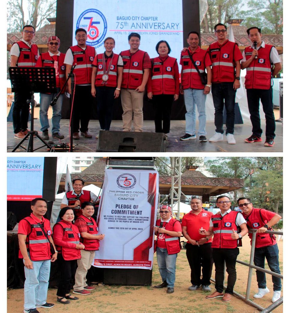 PRC Baguio Chapter BOD led the signing of the pledge of commitment