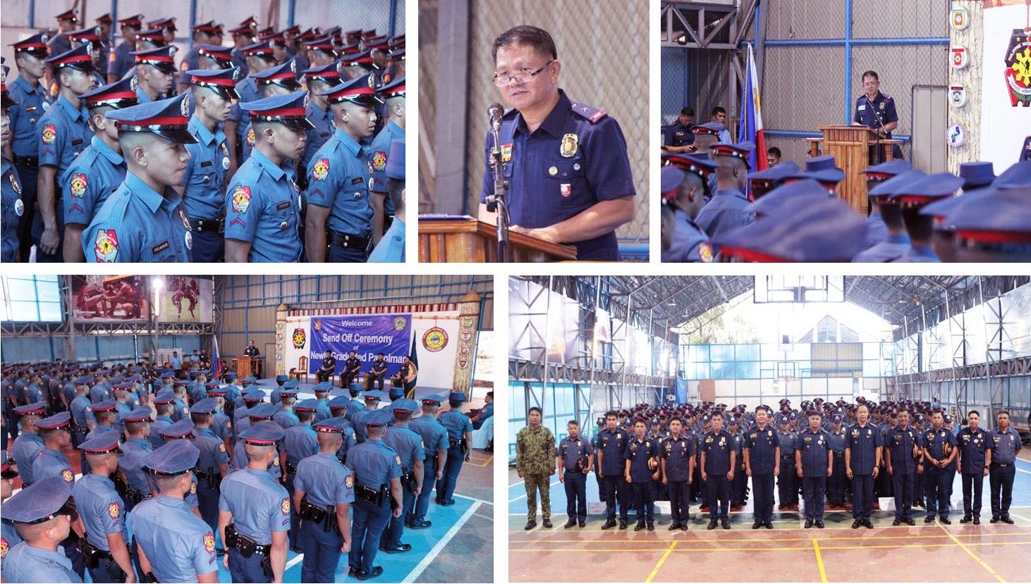 Send off ceremony of newly graduated Police Officer