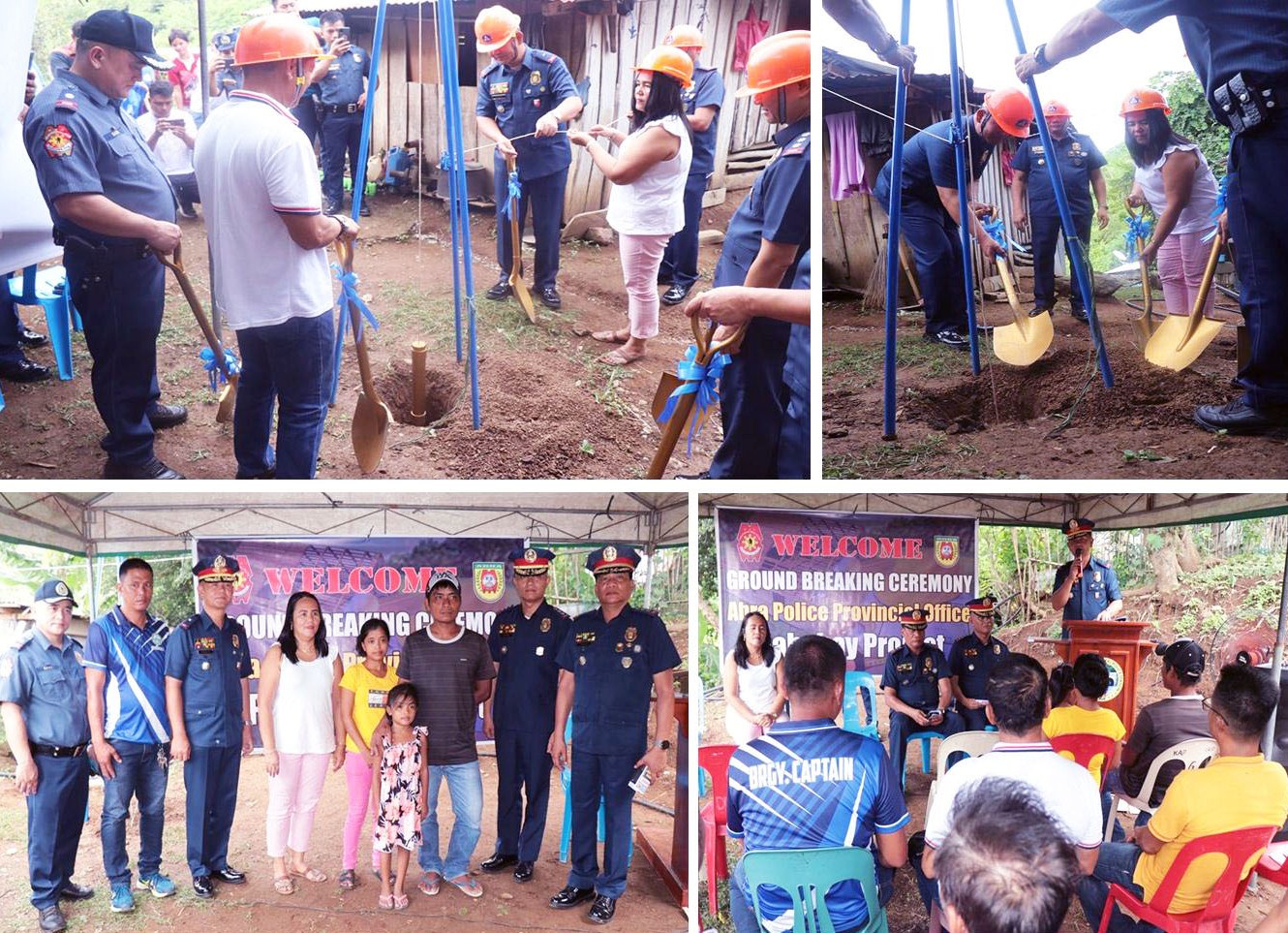 GROUNDBREAKING OF PNP PABAHAY PROJECT  IN ABRA