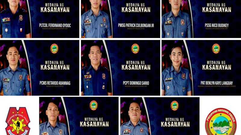 PRO COR AWARDED 8 POLICE OFFICERS WITH MEDALYA NG KASANAYAN