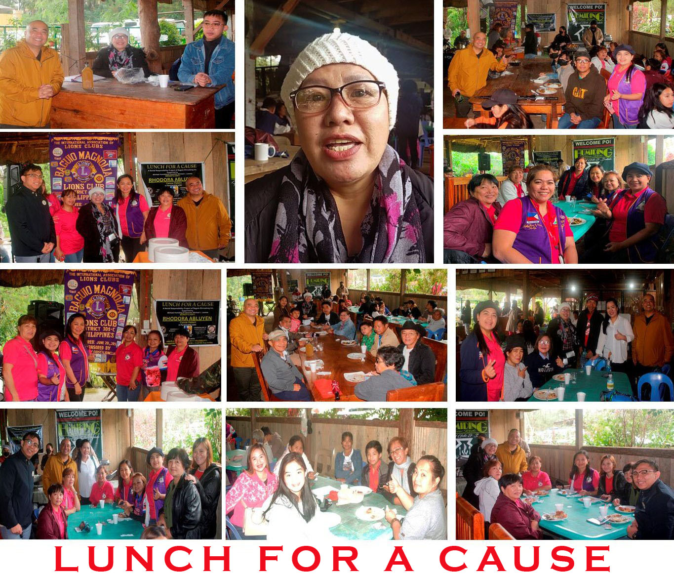 Lunch for a cause to beneficiary Rhodora Abluyen