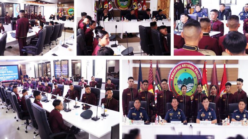 PNPA Cadets paid a courtesy call to PROCOR RD PEREDO JR.