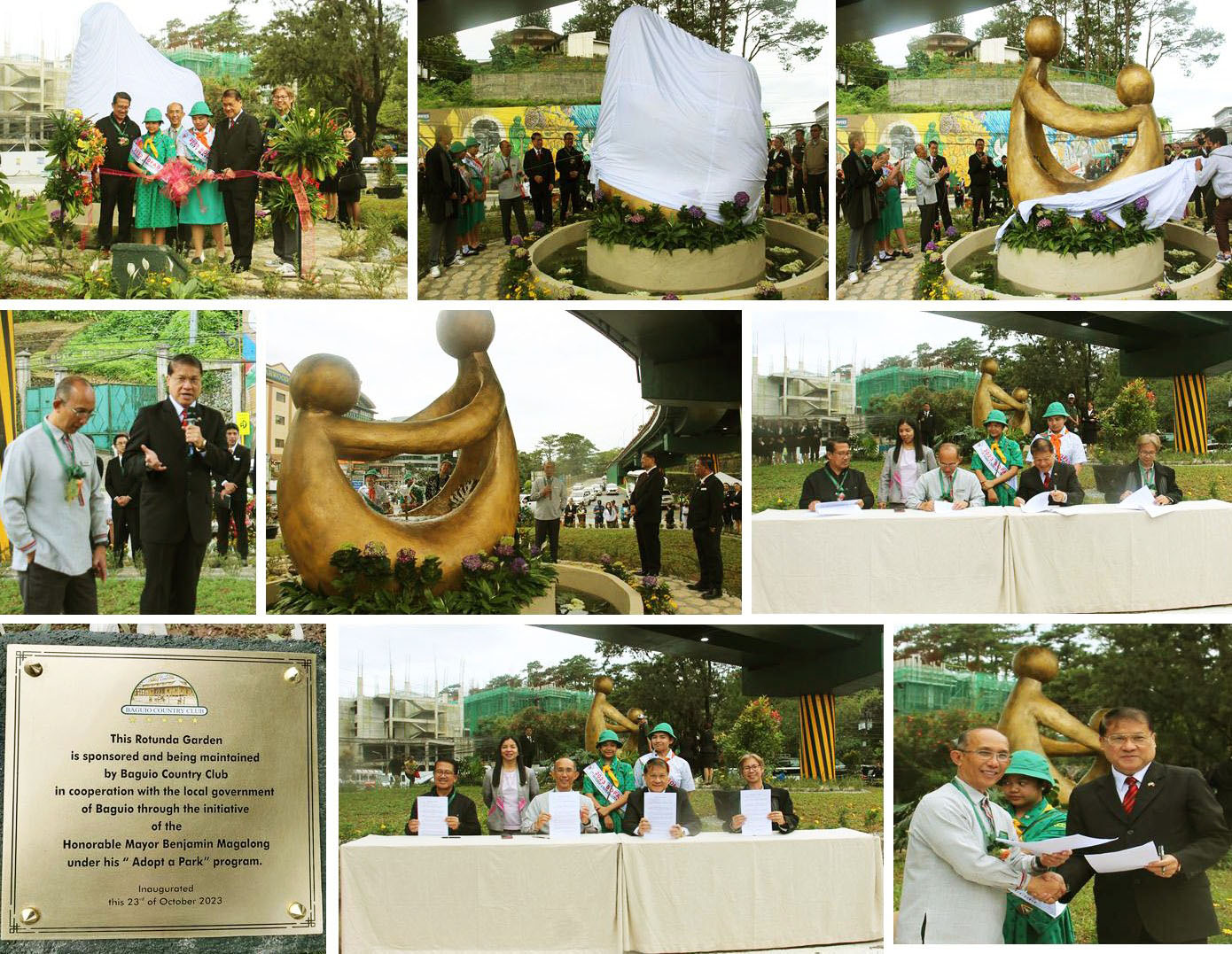 BGH Rotunda Garden is sponsored by BCC through the “Adopt a Park” program.