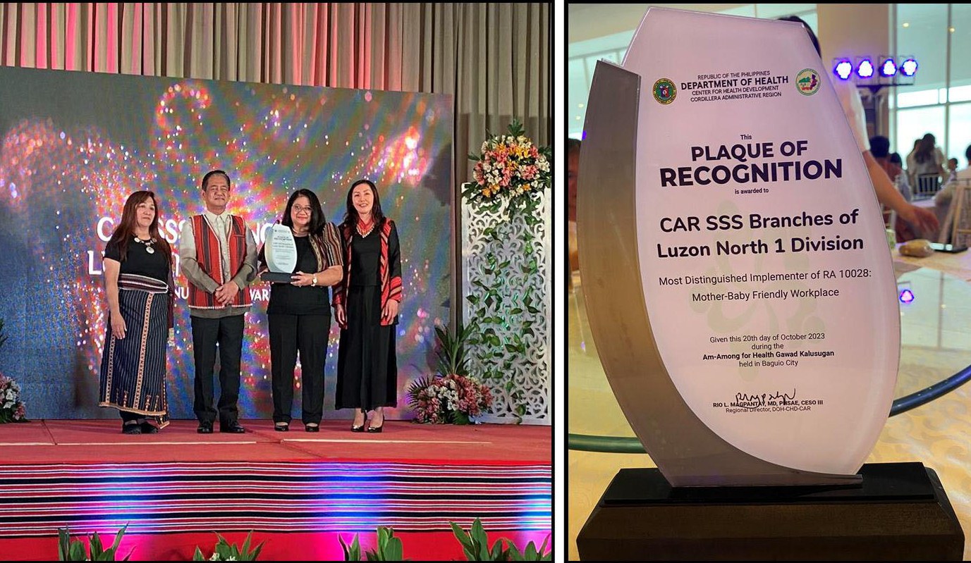 SSS branches receive DOH recognition