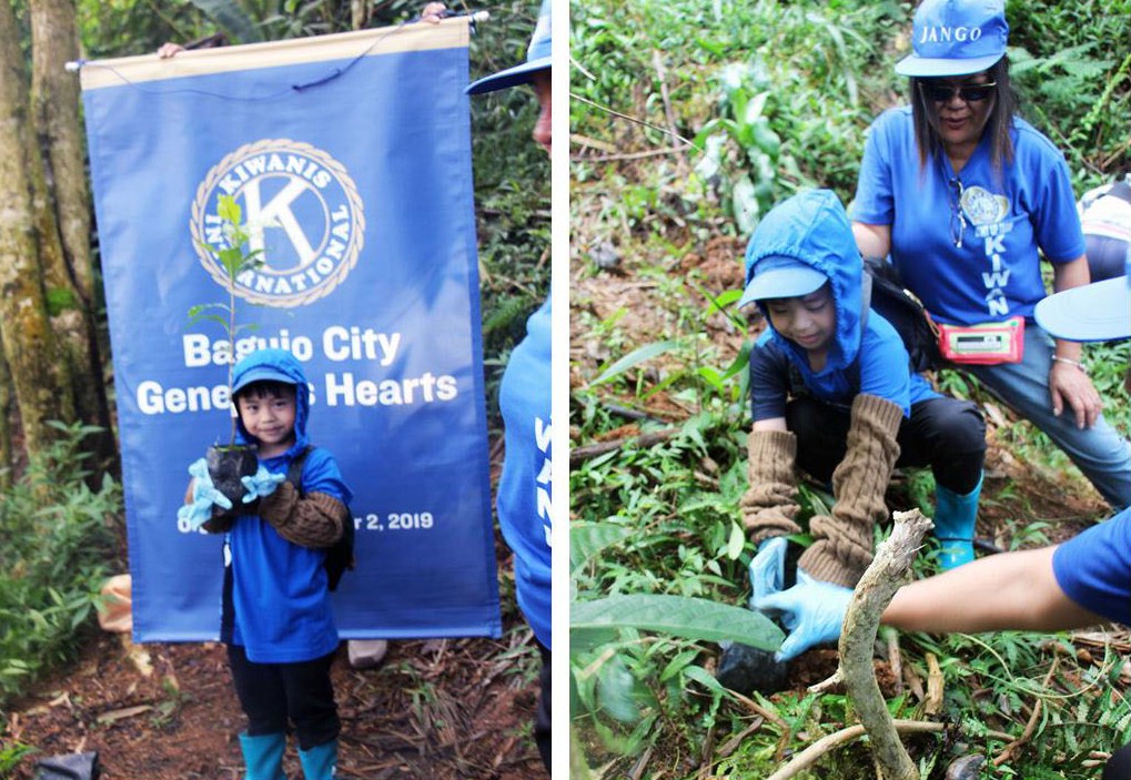 Teach the child to plant a tree, Light Up Kiwanis!