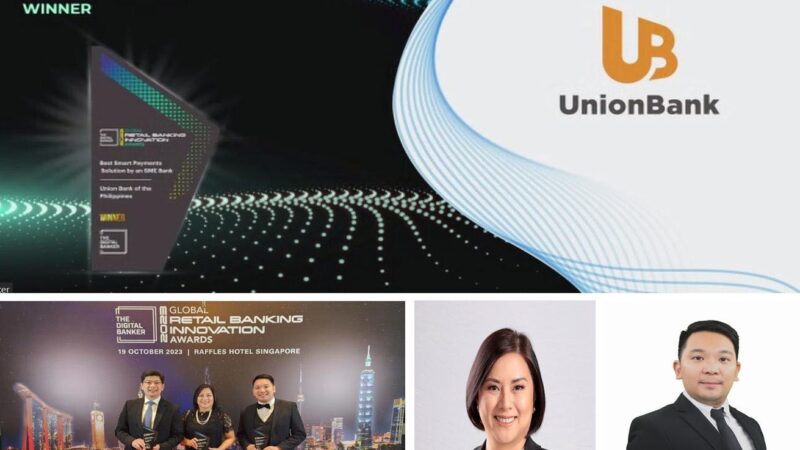 UnionBank Shines A new at the Global Retail Banking Innovation Awards 2023 in Singapore