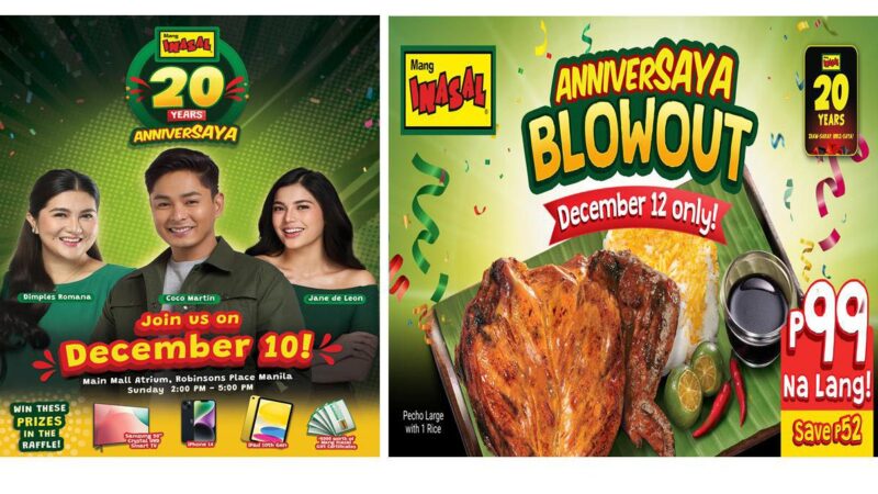 Mang Inasal marks its 20th anniversary with a grand back-to-back blowout