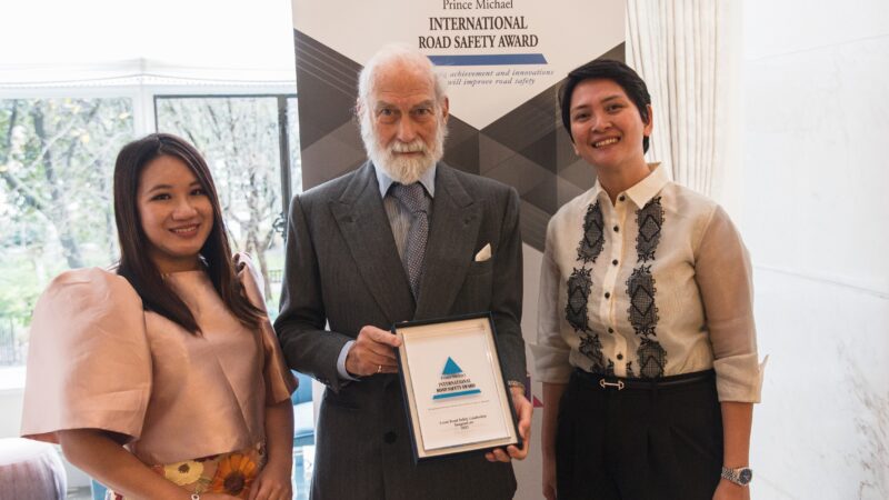 ImagineLaw receives second Prince Michael International Road Safety Award for supporting cities to protect children, vulnerable road users on roads