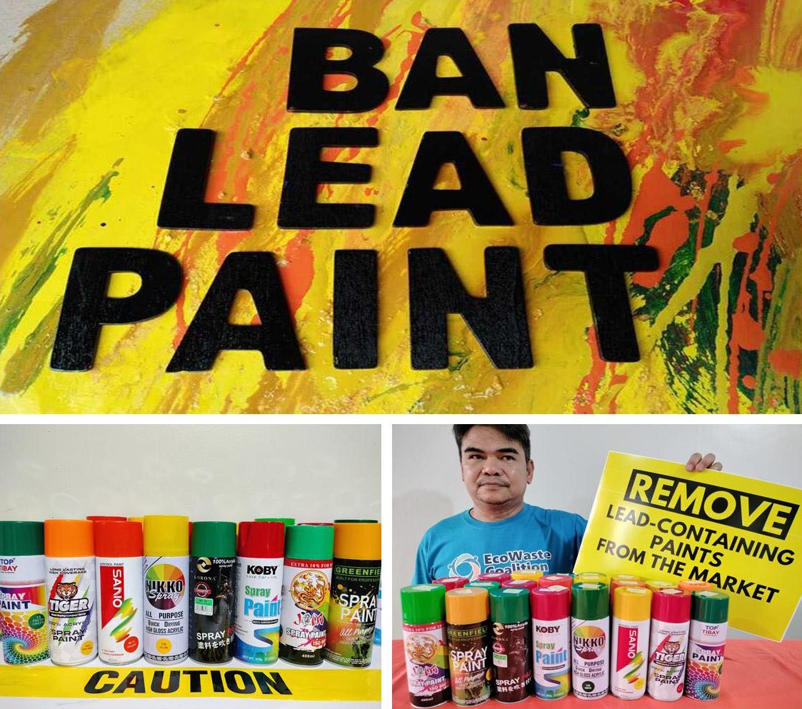 EcoWaste Coalition Bares New List of 31 Lead-Containing Spray Paints