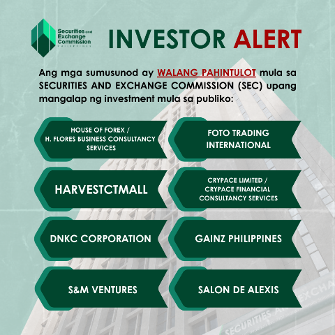 SEC INVESTOR ALERT