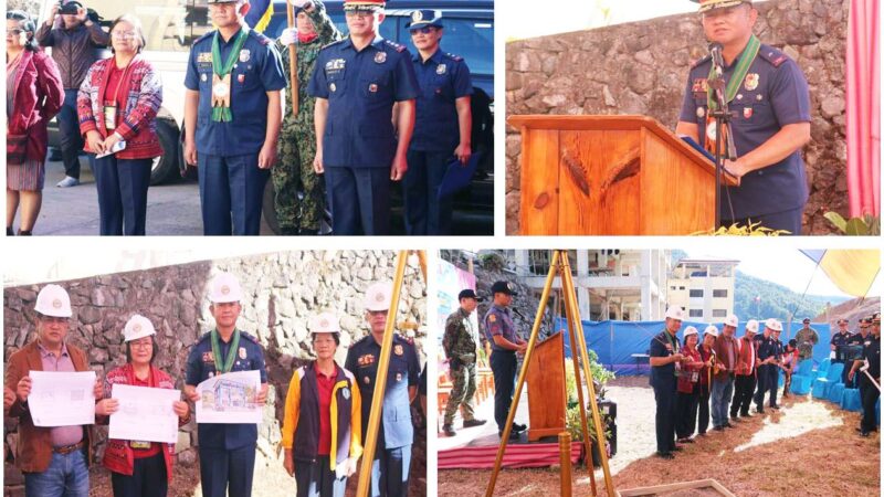 Groundbreaking ceremony of the new Besao Municipal Police Station in Mt. Province