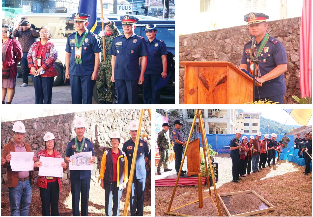 Groundbreaking ceremony of the new Besao Municipal Police Station in Mt. Province