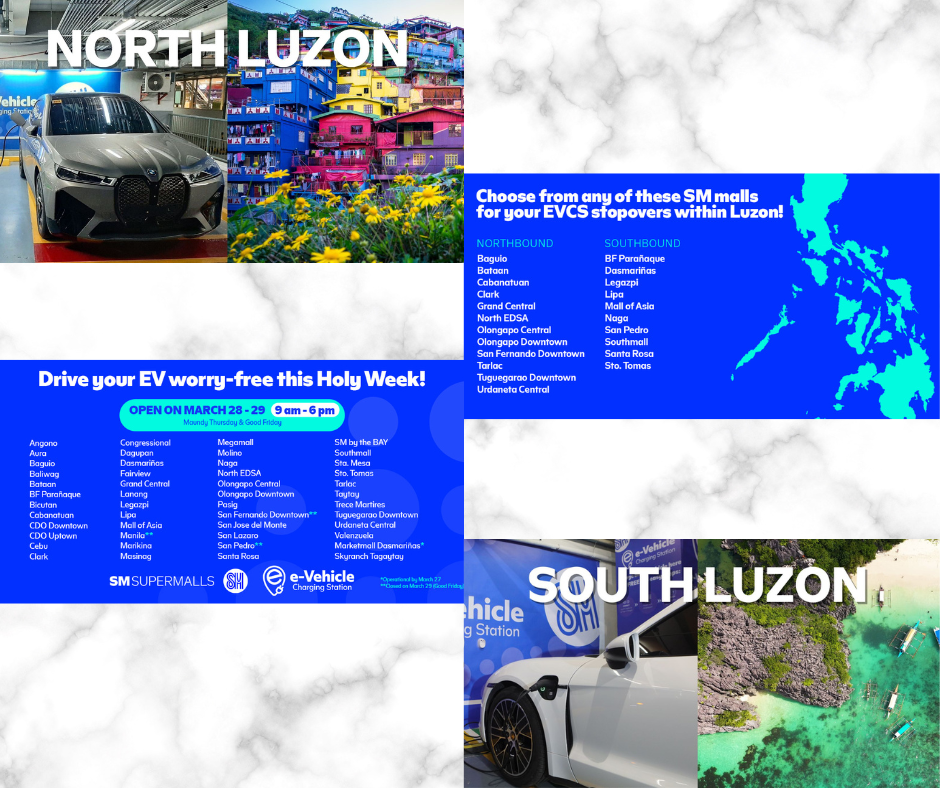 Worry-Free Cruising: Holy Week Travels with SM Supermalls’ 50 EV Charging Station