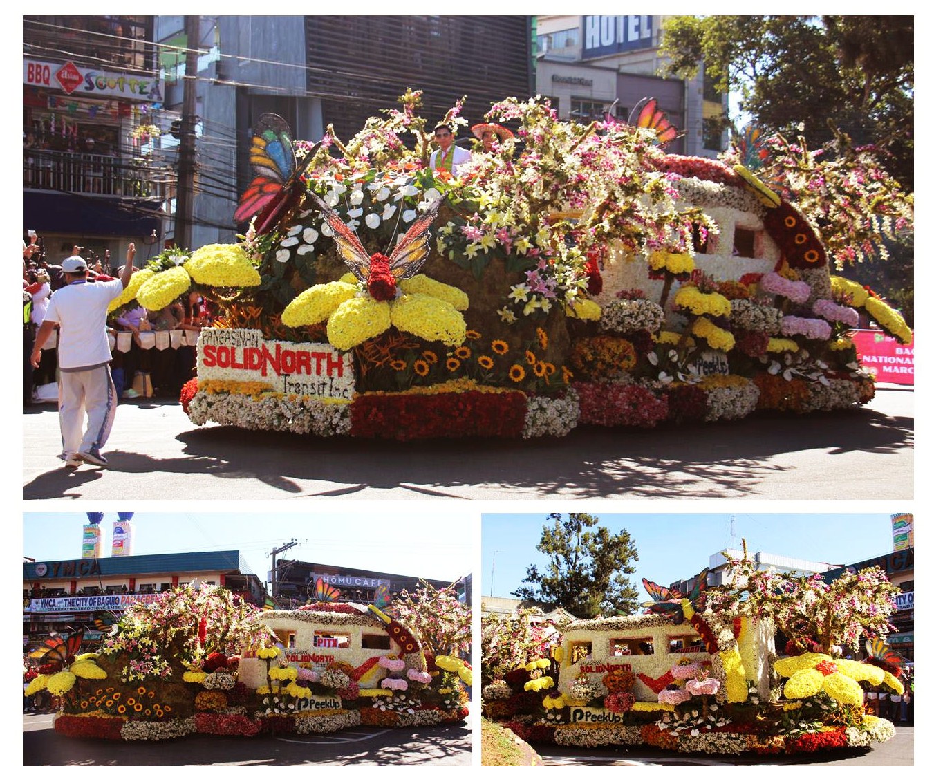 Pangasinan Solid North took first place in the floral float parade