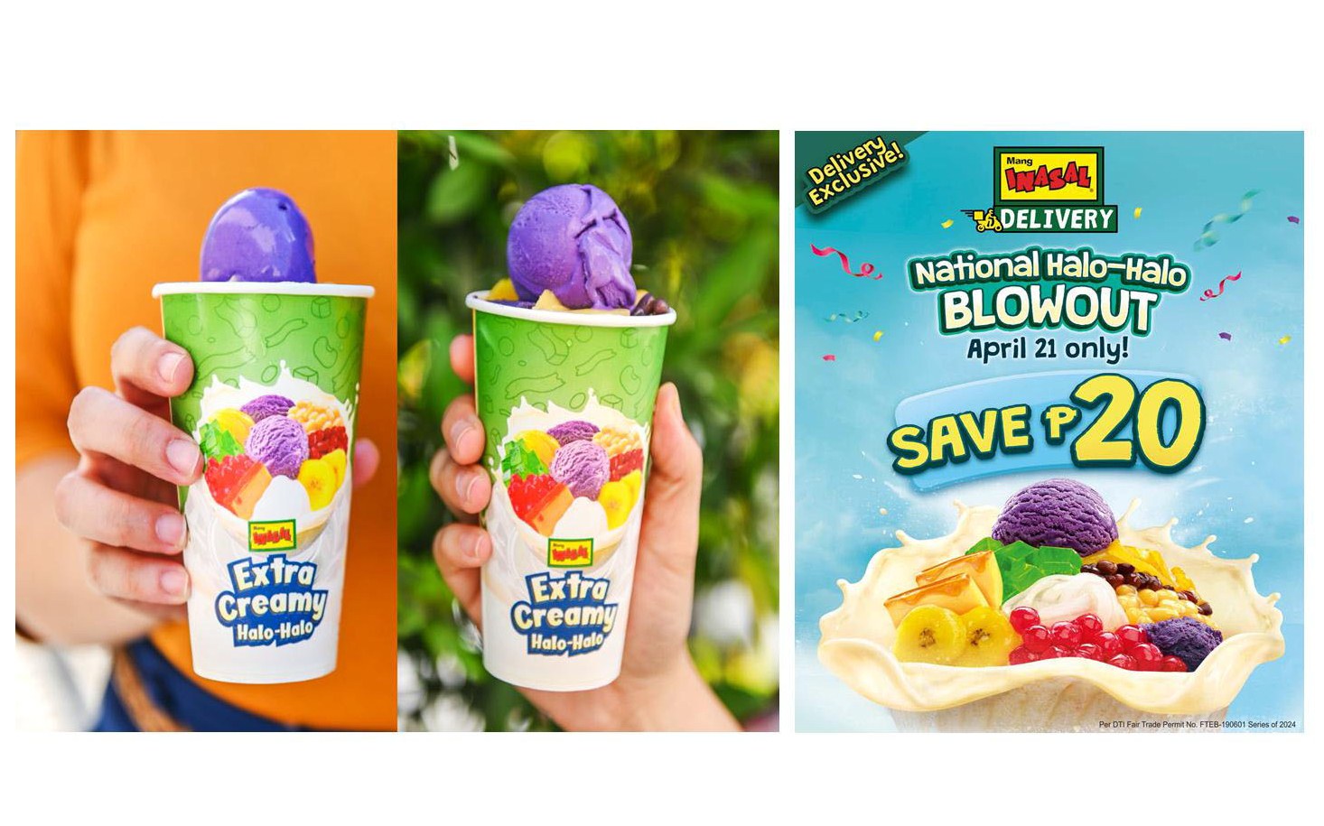 This Sunday is Mang Inasal’s National Halo-Halo Blowout Delivery Exclusive