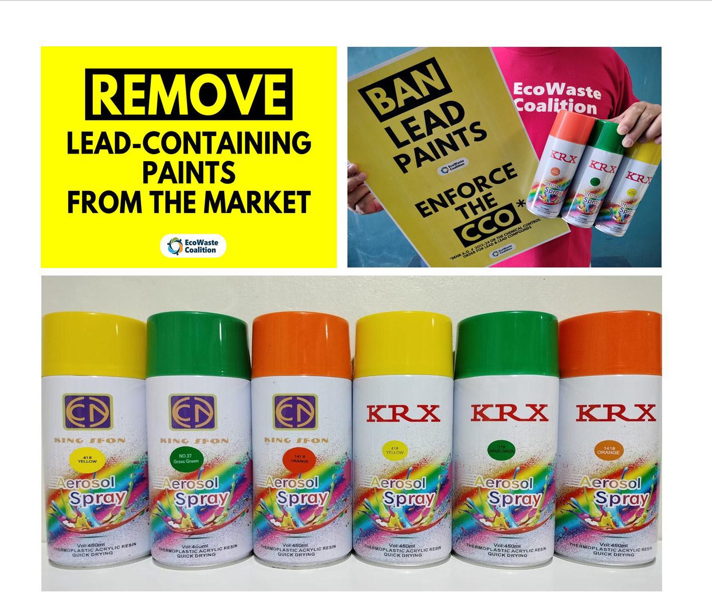 Warning Out on Three Violative Paint Products with High Lead Content