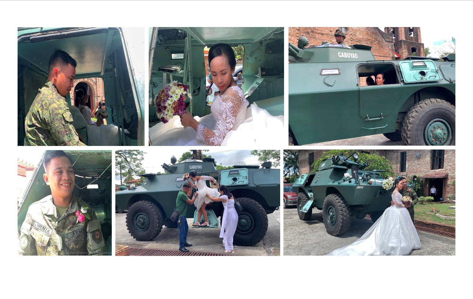 Armored car, nagsilbing bridal car sa kasalang naganap sa Gamu, Isabela