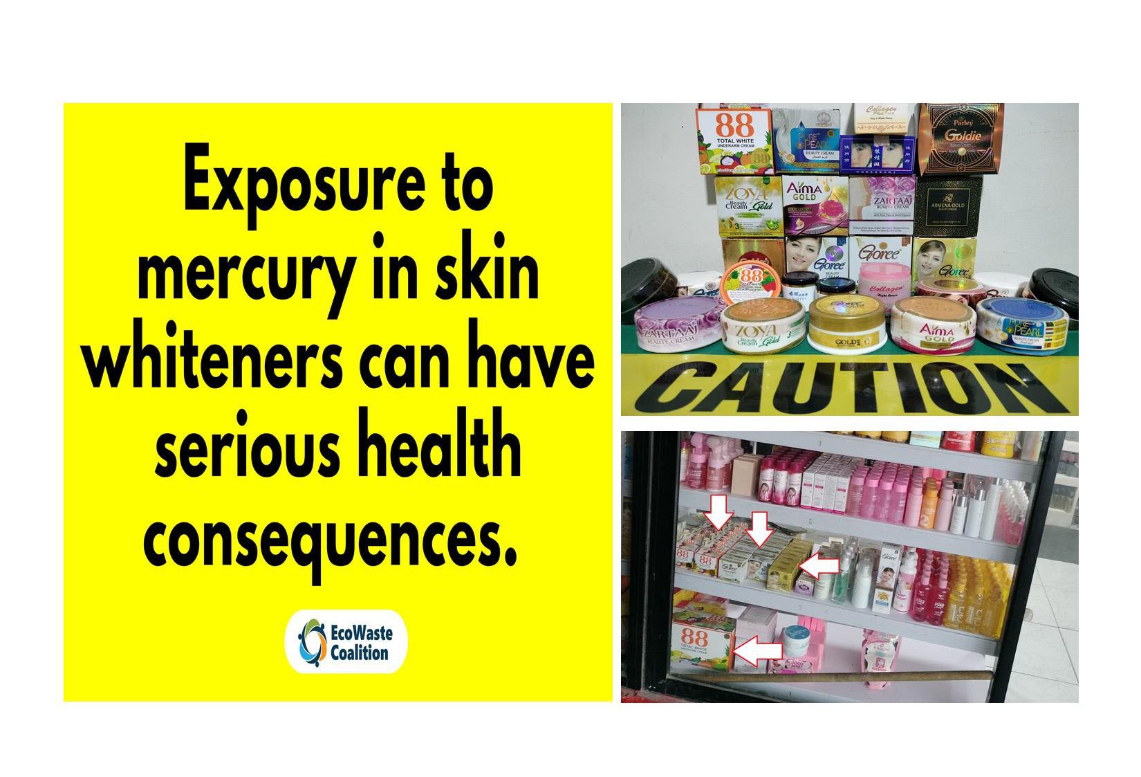 EcoWaste Coalition: Over 20 Stores Sell Mercury Cosmetics in Pasay City