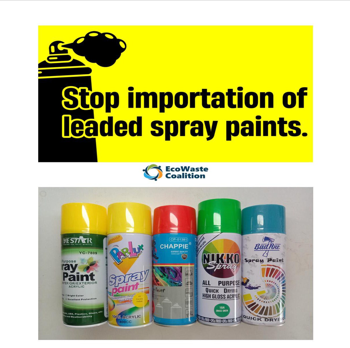 FDA Bans 3 Lead-Containing Spray Paints