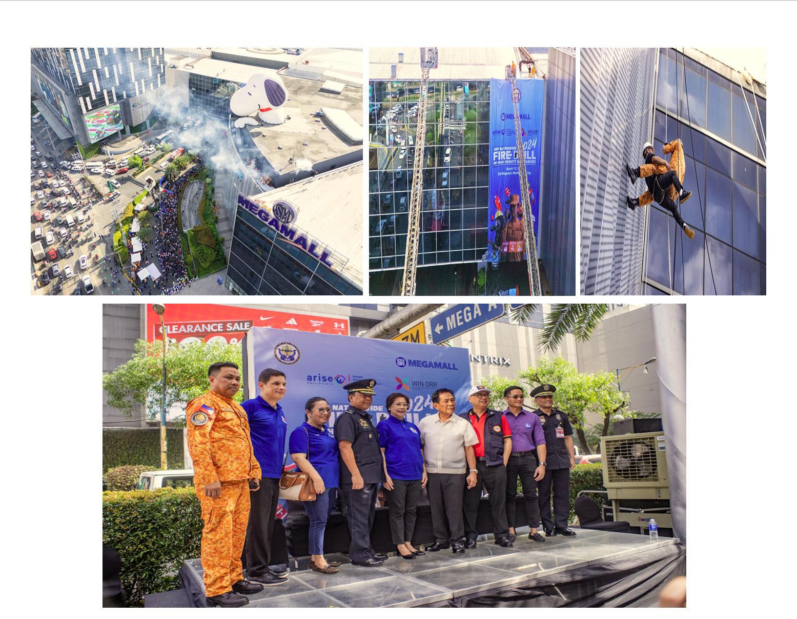 SM SUPERMALLS and BFP Conduct Fire Drill to Commemorate Fire Prevention Month