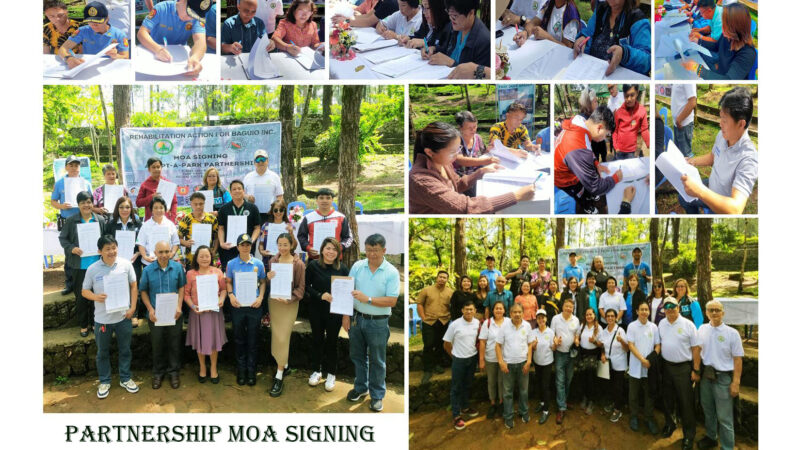 Partners and RAB signed the MOA for the Adopt A Park program