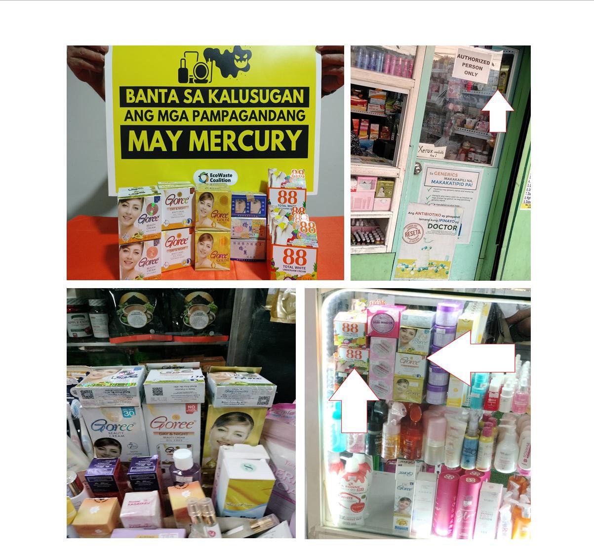 Cosmetics Contaminated with Mercury Brazenly Sold in Mandaluyong City