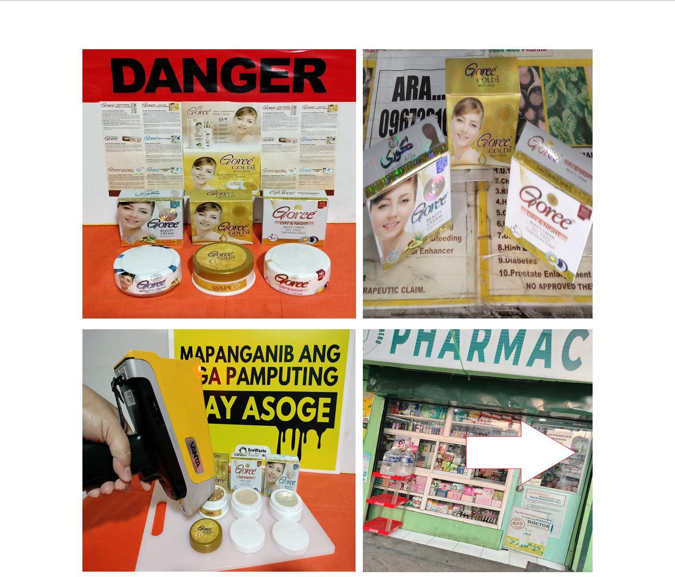 Mandaluyong Pharmacy Sells Unauthorized Beauty Creams with Dangerously High Levels of Mercury