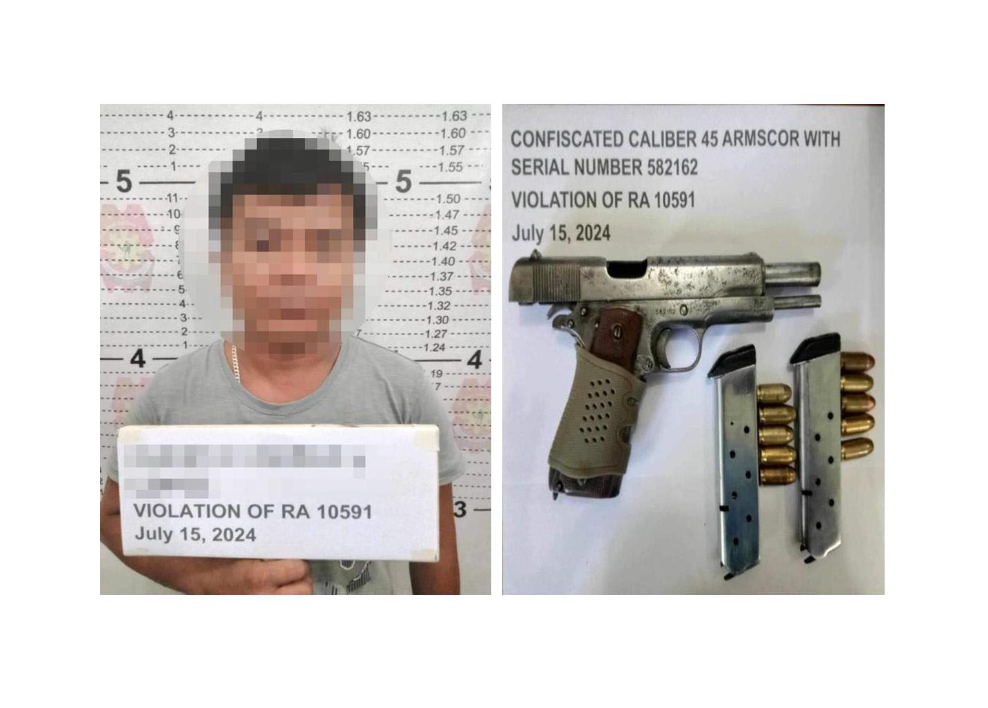 ABRA COPS ARREST AN INDIVIDUAL FOR ILLEGAL POSSESSION OF FIREARM