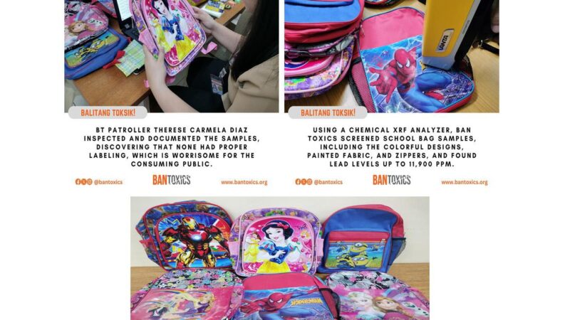 Toxic Watchdog group finds brain-damaging Lead in Kiddie Backpacks