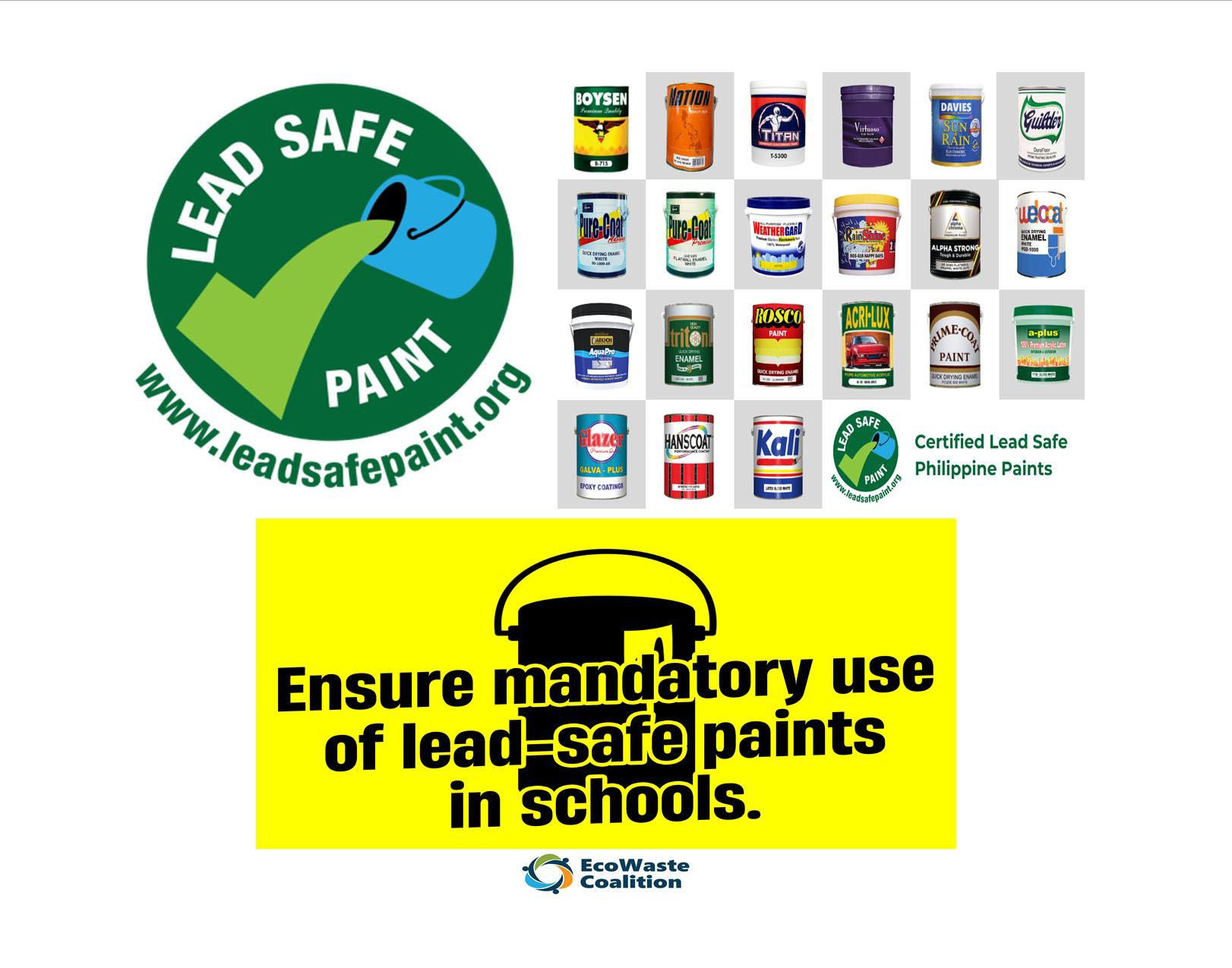 EcoWaste Coalition Bares List of Certified Lead Safe® Paints ahead of the Brigada Eskwela 2024