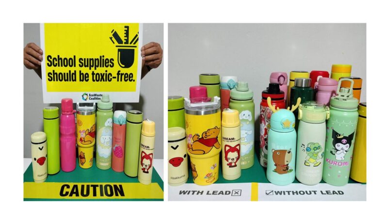 EcoWaste Coalition Detects Toxic Lead in Reusable Stainless Steel Water Bottles and Tumblers