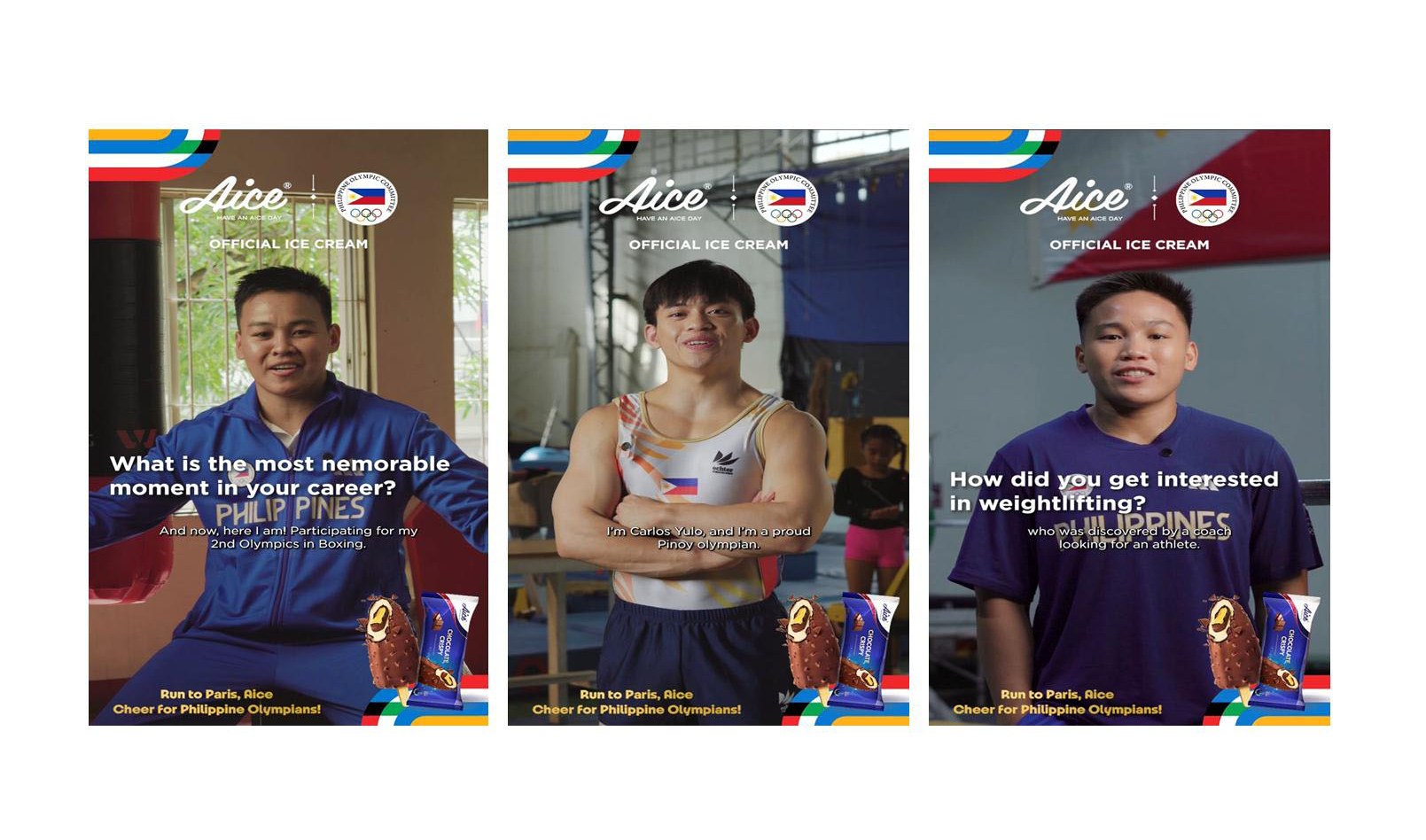 From Unyielding Perseverance to Olympic Triumphs: Aice launches new online video series to showcase proud Pinoy Olympians Yulo, Ando, and Petecio’s stories of resilience