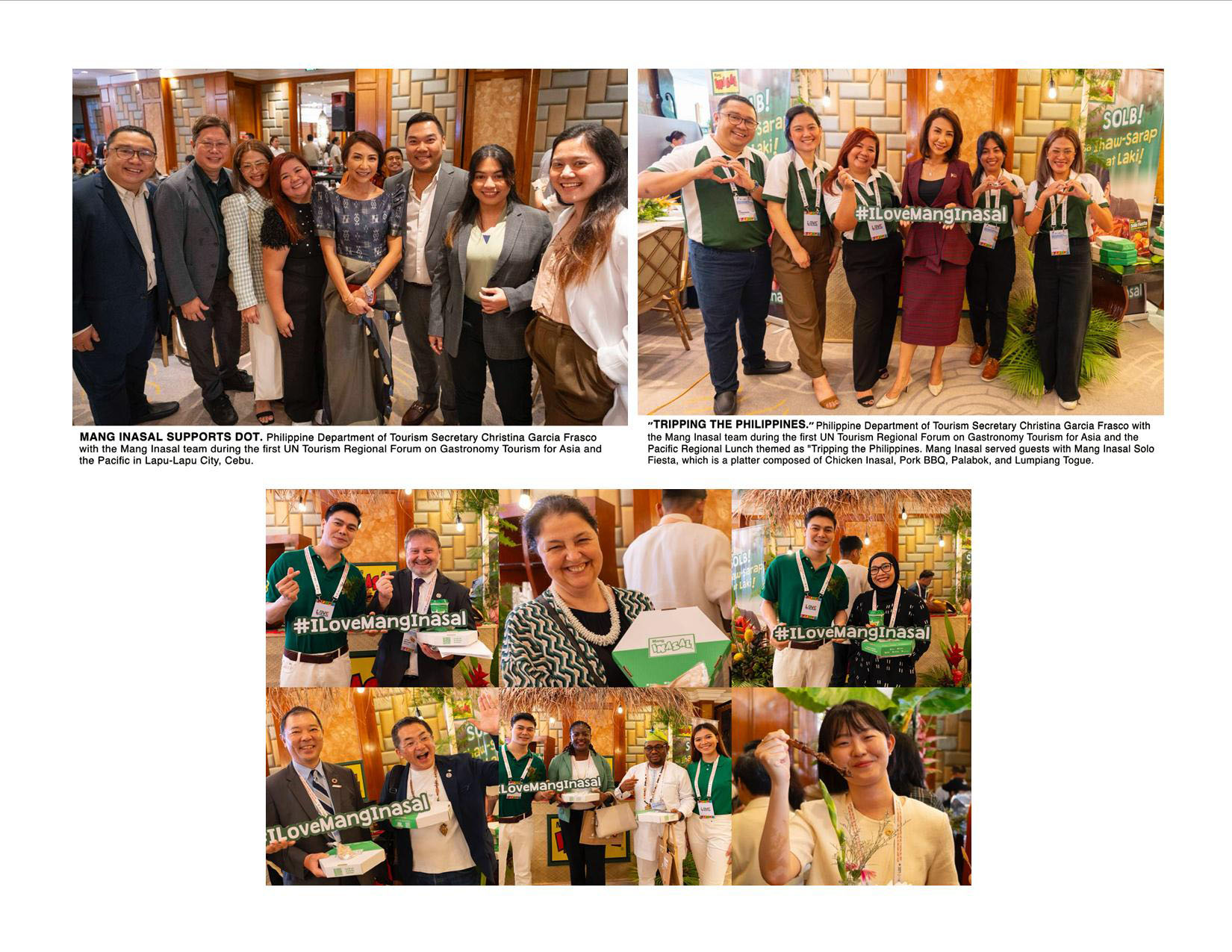 Mang Inasal delights international guests with Ihaw-Sarap treats in the 1st UN Tourism Forum