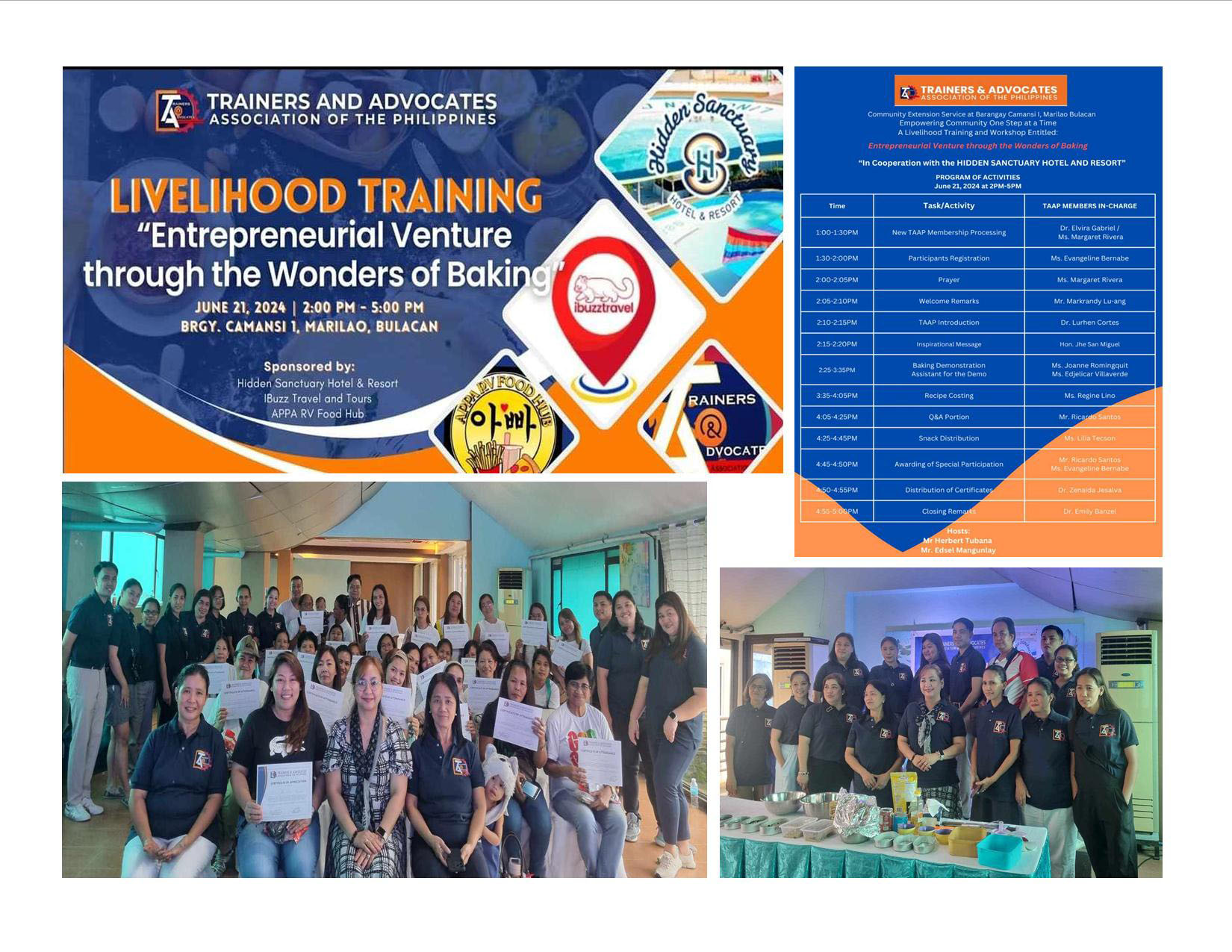 Trainers and Advocates conduct Free Training in Central Luzon and NCR