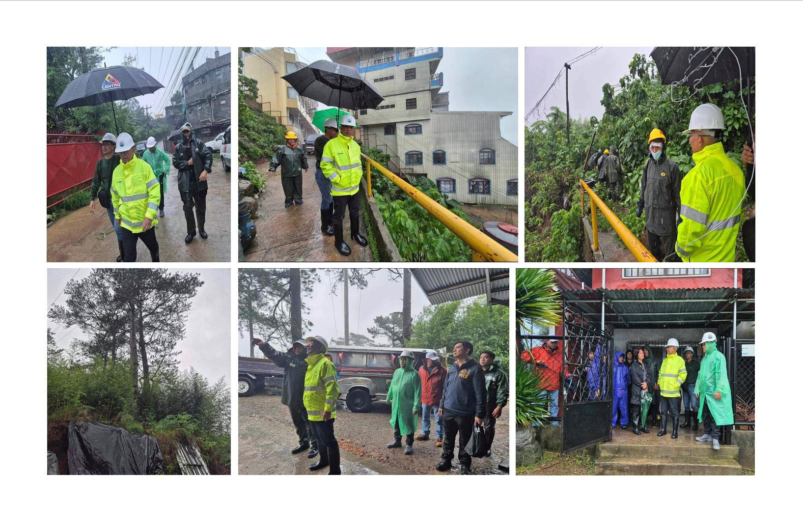 Mayor Magalong inspected the soil erosion in Philam Barangay