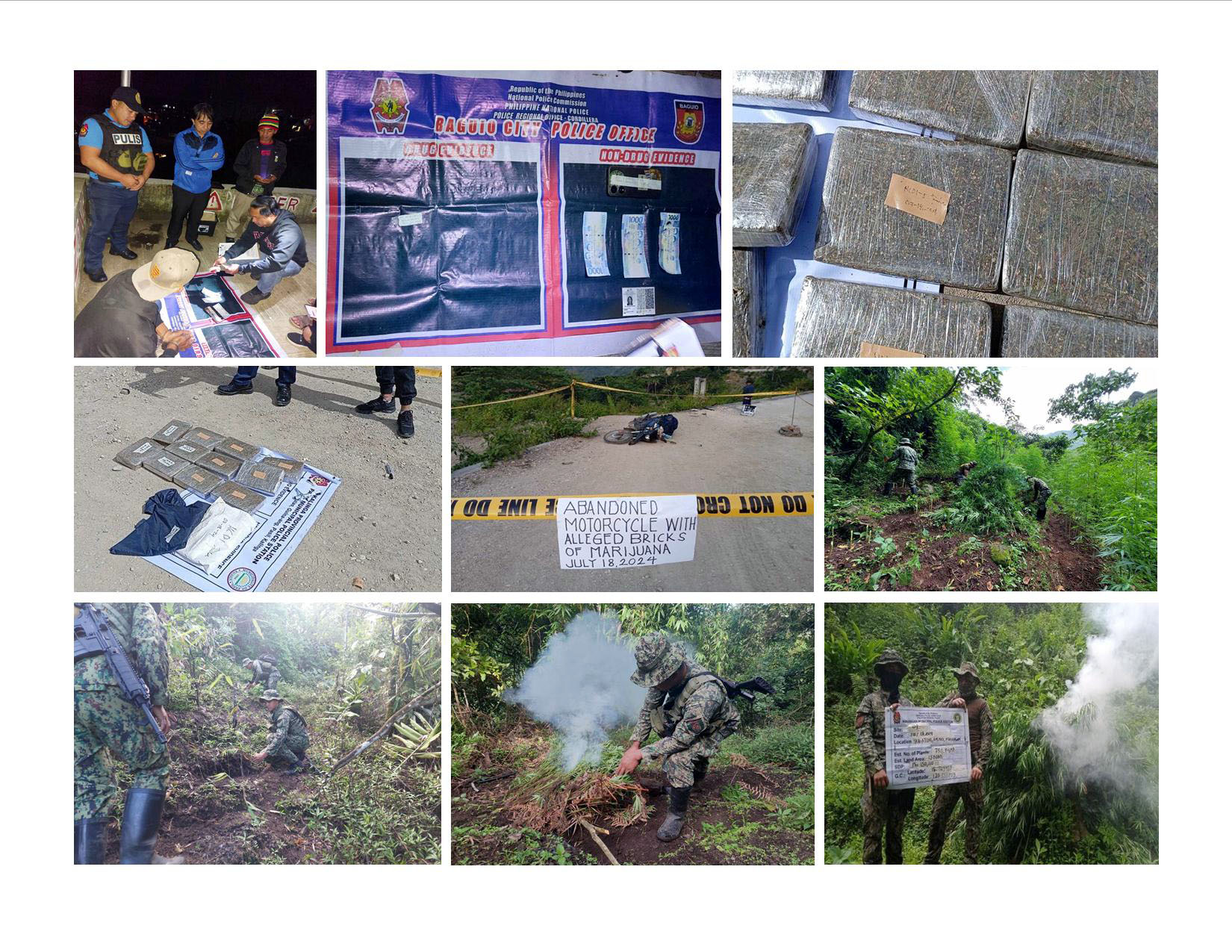 COPS SEIZE P1.8-M WORTH OF ILLEGAL DRUGS AND ARREST TWO IN CORDILLERA ANTI-DRUG OPERATIONS