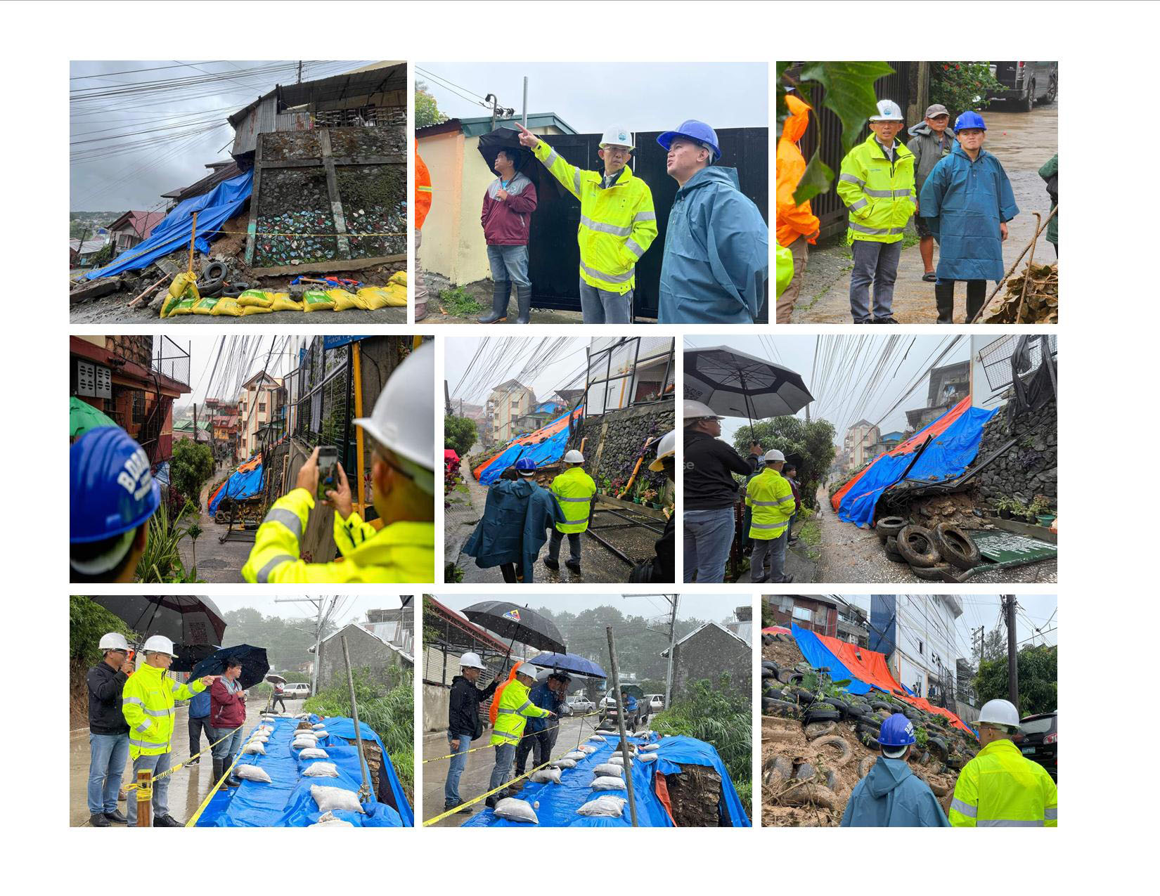 Mayor Magalong conducted a comprehensive inspection in several barangays affected by Typhoon “Carina”