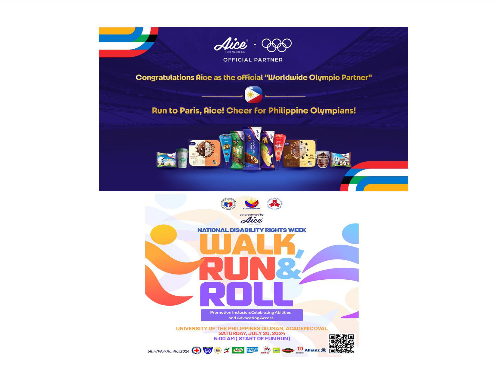 Aice Named Worldwide Olympic Partner and Official Ice Cream of the PH Olympic Team