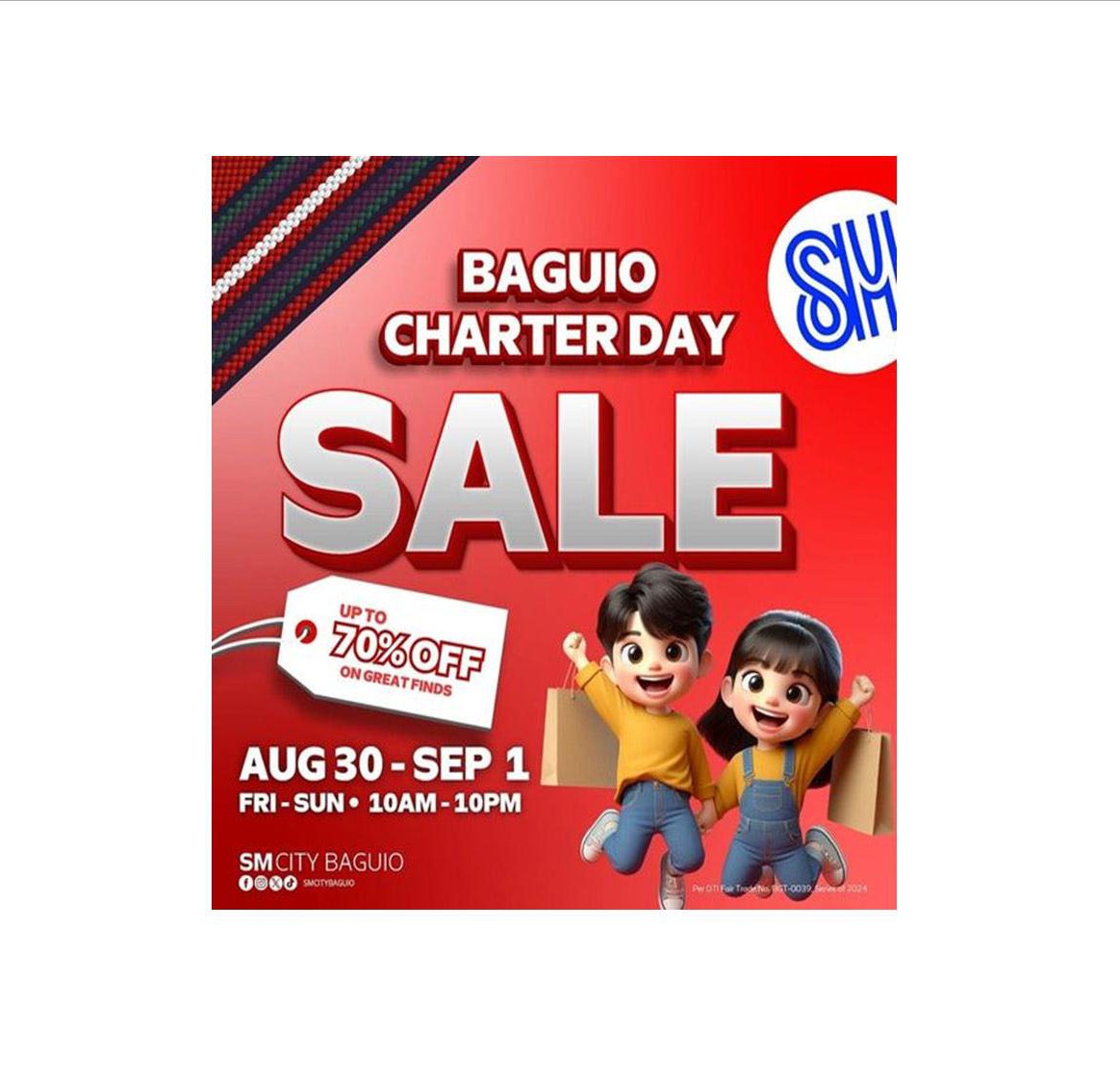 Mark your calendars for the Baguio Charter Day Sale at SM City Baguio