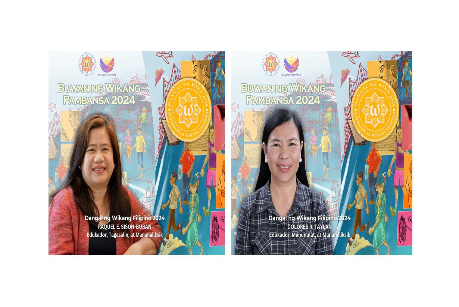 Dr. Raquel S. Buban at Dr. Dolores R. Taylan, Gagawaran sa KWF Dangal ng Wikang Filipino 2024